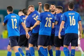 Các cầu thủ đội tuyển Italy. (AFP/TTXVN) 