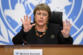 Người đứng đầu Cao ủy nhân quyền của Liên hợp quốc (OHCHR), bà Michelle Bachelet (Ảnh: AFP/TTXVN)