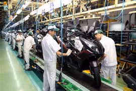Công nhân nhà máy Honda Việt Nam tại Hà Nam. (Ảnh: Đại Nghĩa/TTXVN) 
