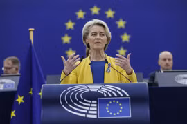 Chủ tịch Ủy ban châu Âu (EC) Ursula von der Leyen.(Nguồn; AP)