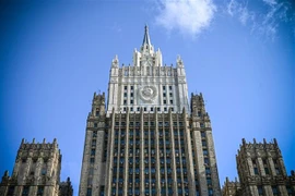 Trụ sở Bộ Ngoại giao Nga ở Moskva, ngày 28/2/2022. (Ảnh: AFP/TTXVN) 