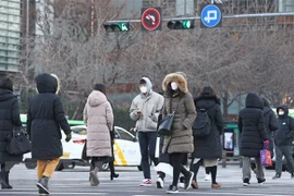 Người dân tại Seoul, Hàn Quốc. (Ảnh: Yonhap/TTXVN)