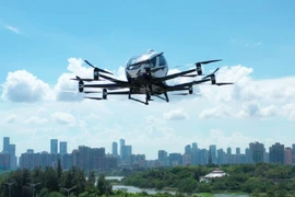 Taxi bay của công ty EHang chở khách ở Trung Quốc. (Ảnh: Ehang)
