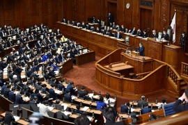 Toàn cảnh phiên họp Quốc hội Nhật Bản ở Tokyo. (Ảnh: AFP/TTXVN)