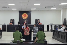 Quang cảnh phiên tòa. (Ảnh: TTXVN phát)