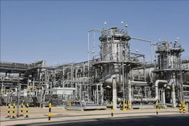 Cơ sở lọc dầu của tập đoàn năng lượng Saudi Aramco ở Dammam, Saudi Arabia. (Ảnh: THX/TTXVN)