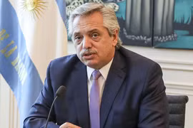 Tổng thống Argentina Alberto Fernández (Nguồn:Telam)