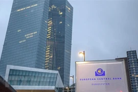 Tòa nhà trụ sở Ngân hàng Trung ương châu Âu (ECB) tại Frankfurt am Main, miền Tây Đức ngày 3/2/2022. (Ảnh: AFP/TTXVN) 