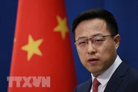 Người phát ngôn Bộ Ngoại giao Trung Quốc Triệu Lập Kiên. (Ảnh: AFP/TTXVN) 