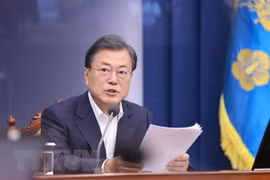 Tổng thống Hàn Quốc Moon Jae-in. (Nguồn: Yonhap/TTXVN)