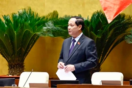 Phó Chủ tịch Quốc hội Trần Quang Phương điều hành phiên họp. (Ảnh: Doãn Tấn/TTXVN)