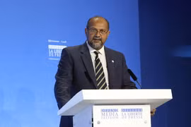 Bộ trưởng Bộ Kỹ thuật số Malaysia, Gobind Singh Deo. (Nguồn: AFP)