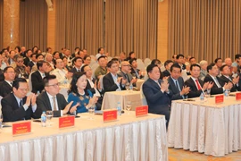 Các đại biểu tham dự lễ kỷ niệm. (Ảnh: Thanh Tùng/TTXVN) 