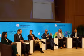 Lễ công bố Báo cáo Chỉ số đổi mới sáng tạo toàn cầu (Global Innovation Index - GII) năm 2024. (Nguồn: Anh Hiển/TTXVN)