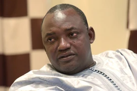 Tổng thống Adama Barrow. (Nguồn: AP)