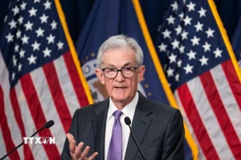 Chủ tịch Cục Dự trữ Liên bang Mỹ Jerome Powell. (Ảnh: THX/TTXVN)