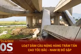 Loạt dầm cầu nặng hàng trăm tấn cao tốc Bắc Nam bị đổ sập