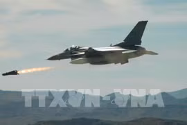 Máy bay F-16 của Mỹ tham gia một buổi tập trận ở Arizona (Nguồn:TTXVN)
