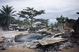 Hiện trường một vụ tấn công ở CHDC Congo. (Ảnh: AFP/TTXVN)