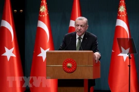 Tổng thống Thổ Nhĩ Kỳ Recep Tayyip Erdogan. (Ảnh: AFP/TTXVN)