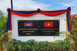 Tổng chi phí cho toàn bộ công trình là 7.407.516 USD, trong đó, Chính phủ Việt Nam tặng 3 triệu USD, Thái Lan giúp 1 triệu USD. (Ảnh: Trần Long/PV)