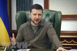 Tổng thống Ukraine Volodymyr Zelensky. (Ảnh: AFP/ TTXVN) 