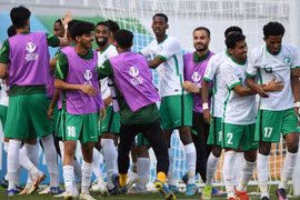 Các cầu thủ U23 Saudi Arabia. (Nguồn: AFC) 