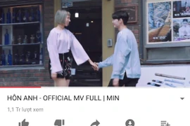 MV 'Hôn anh' cán mốc 1 triệu view trên youtube. (Ảnh: Huyền Cuti) 