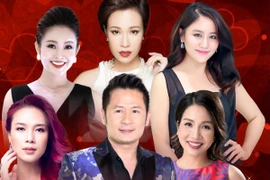 Bằng Kiều lần đầu hát "cảm ơn tình yêu' với bốn giọng nữ. (Ảnh: Media Max)