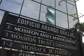 Tòa nhà trụ sở của Công ty luật "thiên đường trốn thuế" Mossack Fonseca tại thành phố Panama City ngày 3/4. (Nguồn: AFP/TTXVN)