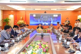 Chiều 11/11, Bộ Thông tin và Truyền thông đã công bố kết quả đánh giá mức độ ứng dụng công nghệ thông tin của các bộ, ngành, địa phương năm 2019. (Ảnh: PV/Vietnam+)