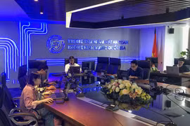 Trung tâm Giám sát an toàn không gian mạng Việt Nam. (Ảnh: Minh Sơn/Vietnam+)