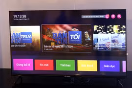 Đài Truyền hình Kỹ thuật số VTC (Đài VTC) chính thức giới thiệu ra thị trường dòng TV mang thương hiệu VTC Now Rindo. (Ảnh: PV/Vietnam+)