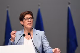 Bà Annegret Kramp-Karrenbauer phát biểu tại một sự kiện ở Munich, Đức ngày 24/5/2019. (Ảnh: THX/TTXVN)