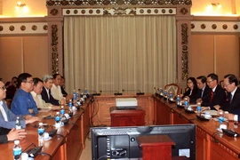 Quang cảnh buổi tiếp. (Ảnh: Xuân Khu/TTXVN)