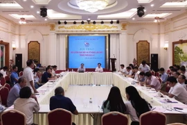 Hội nhà Báo Việt Nam phối hợp cùng Hội nhà báo tỉnh Hưng Yên tổ chức Hội thảo Rèn luyện đạo đức và kỹ năng làm báo trong thời đại 4.0. (Ảnh: Đinh Tuấn/TTXVN)