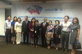 Buổi lễ công bố báo cáo Tình hình Trẻ em Thế giới 2016. (Ảnh: Hồng Kiều/Vietnam+)