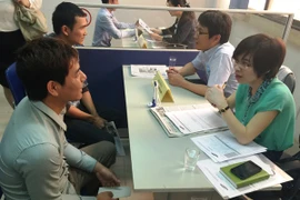 Phỏng vấn tuyển dụng việc làm. (Ảnh: PV/Vietnam+)