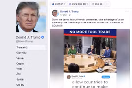 Bài viết mới nhất của ông Trump trên Facebook. (Nguồn: FB Donald Trump)