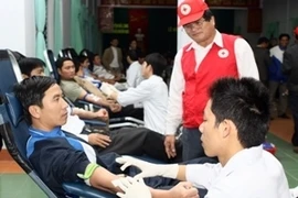 Thanh niên hiến máu nhân đạo. Ảnh minh họa. (Nguồn: TTXVN)