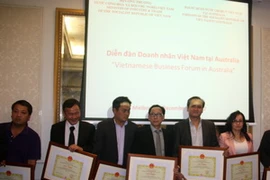 Diễn đàn doanh nhân Việt Nam tại Australia, một trong những hoạt động thúc đẩy thương mại hai nước. (Ảnh: Võ Giang/Vietnam+)