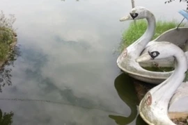 Hiện trường vụ chết đuối trong hồ sinh thái ở Gia Lâm. Ảnh minh họa. (Ảnh: Sơn Bách/Vietnam+)