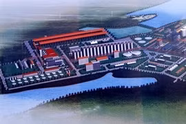 Mô hình Nhà máy Alumin Nhân Cơ, huyện ĐắkR’Lấp, tỉnh Đắk Nông. (Ảnh: Đức Tám/TTXVN)