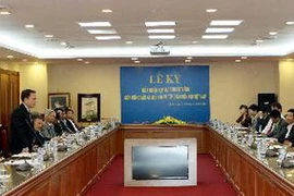 Ông Nguyễn Đức Lợi, Tổng Giám đốc Thông tấn xã Việt Nam phát biểu tại lễ ký kết. (Ảnh: Tuấn Anh/TTXVN)