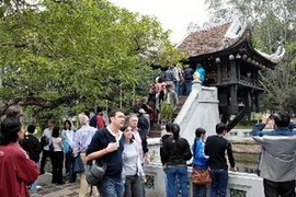 Chùa Một Cột - một điểm thu hút đông khách quốc tế khi đến Hà Nội. (Ảnh: Thanh Hà/TTXVN)