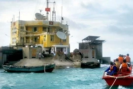 Đảo Đá Lát, quần đảo Trường Sa. (Ảnh: Hoàng Hùng/TTXVN).