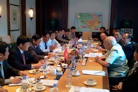 Đoàn đại biểu tỉnh Quảng Trị do Chủ tịch tỉnh Nguyễn Đức Cường dẫn đầu trong buổi giới thiệu tiềm năng đầu tư với đối tác Thái Lan. (Ảnh: Hà Linh/Vietnam +) 