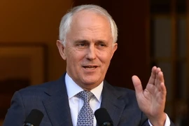 Thủ tướng Malcolm Turnbull tại cuộc họp báo ở Canberra. (Nguồn: AFP/TTXVN)
