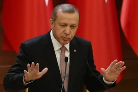 Tổng thống Thổ Nhĩ Kỳ Recep Tayyip Erdogan. (Nguồn: AFP/TTXVN)