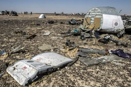 Mảnh vỡ máy bay A321 tại hiện trường. (Nguồn: AFP/TTXVN)